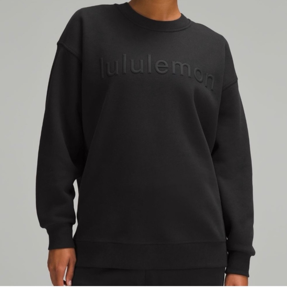 Lululemon Perfectly Oversized Crew, black size 4 NWT